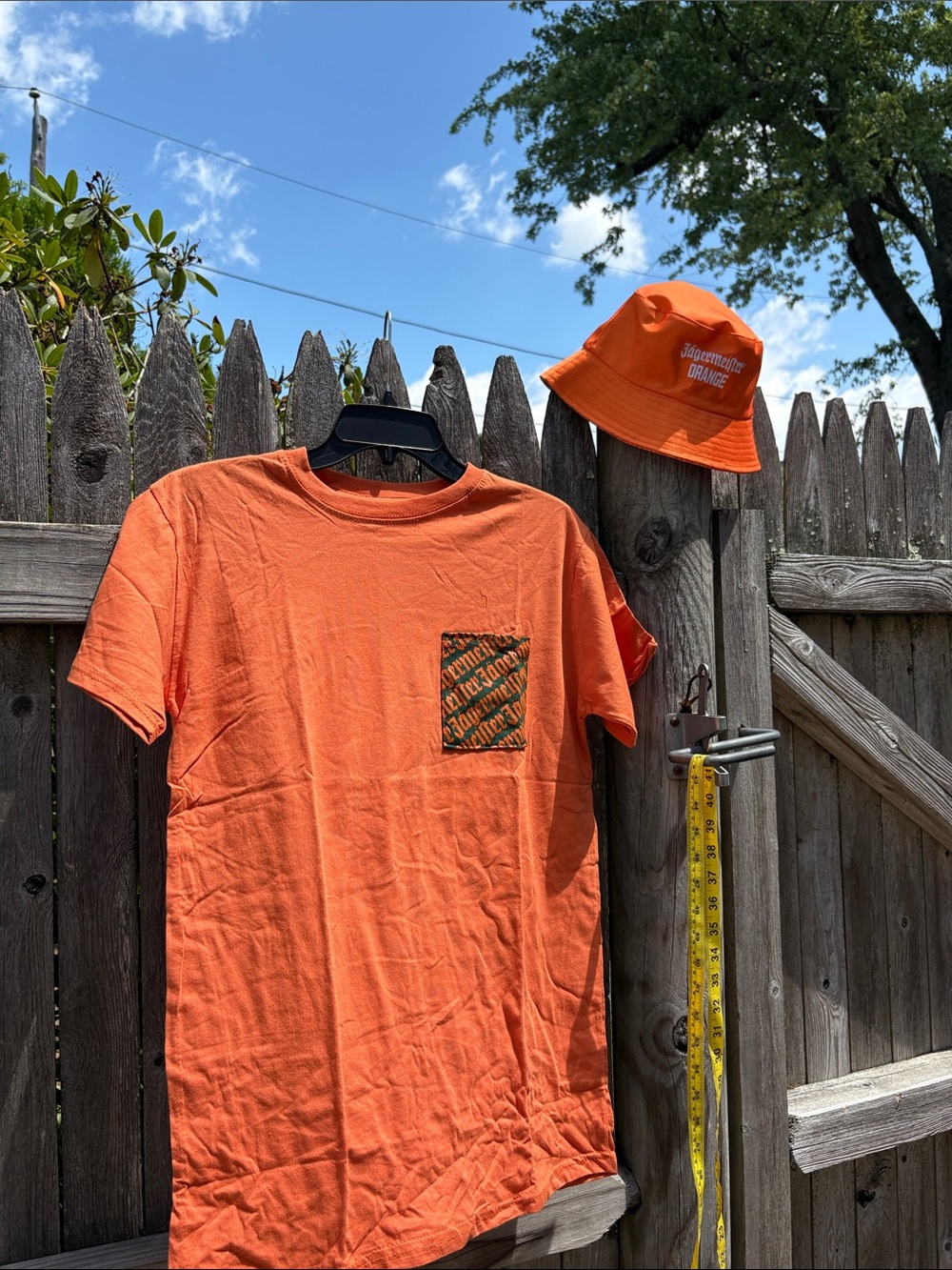 Jagermeister small cotton tee AND hat! NWOT!!